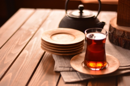 Didi 6'lı Yuvarlak Çay Tabağı